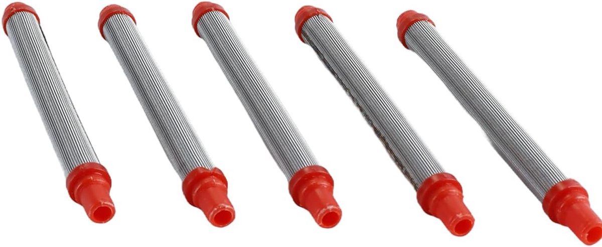 5 stuks 200 mesh airless spuitmachine rode filterinzetstukken 304 roestvrijstalen elementen ter vervanging van verfcoatingsgereedschappen