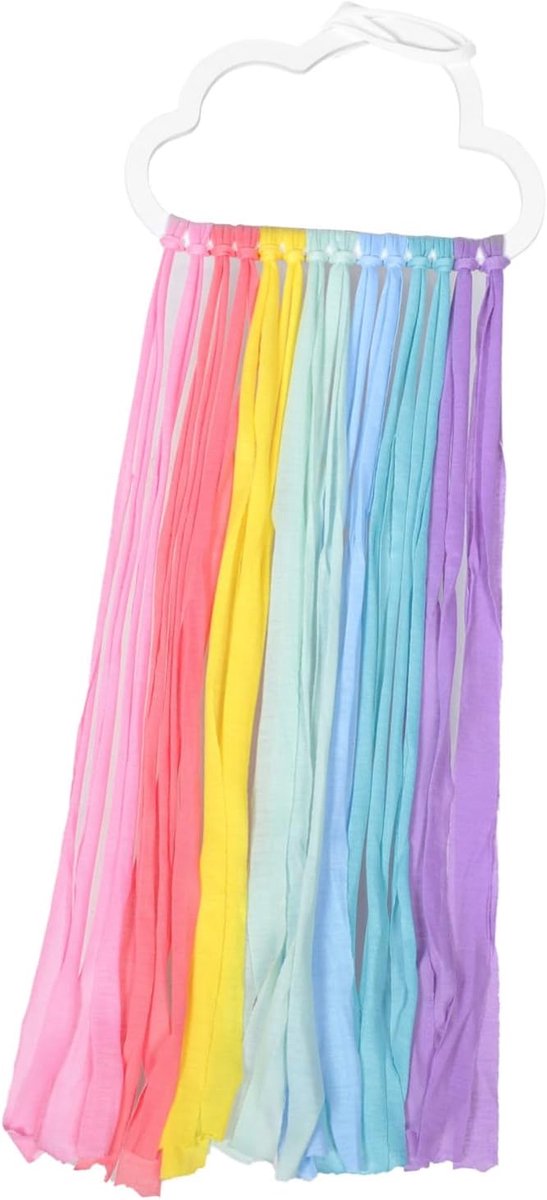 Regenboog Haarstrik Organizer Wandhouder Decoratief Opbergrek voor Meisjes Haaraccessoires Kleine Items Eenvoudig Te Installeren zonder Gereedschap voor Kinderkamer Badkamer