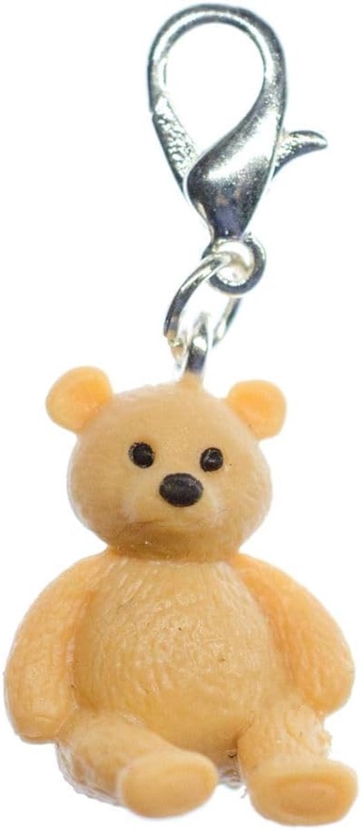 Teddy Bear Charm hanger bedelarmband teddybeer beertje rubber 18mm