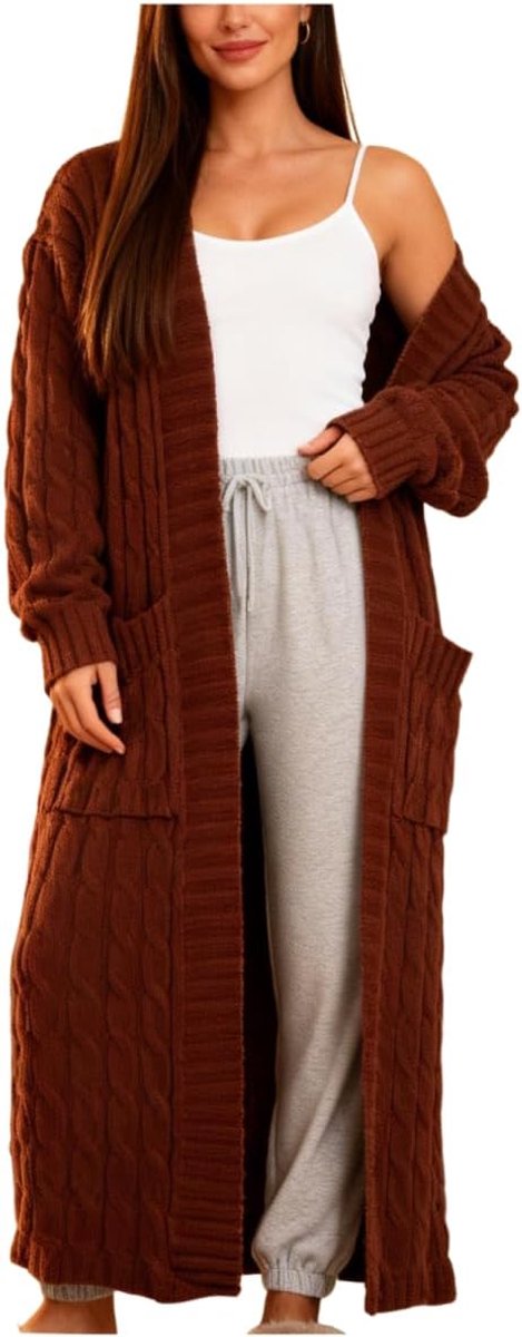 Jas Plus Dikte Warme Herfst Winter Lange Sweater Jassen Comfortabel
