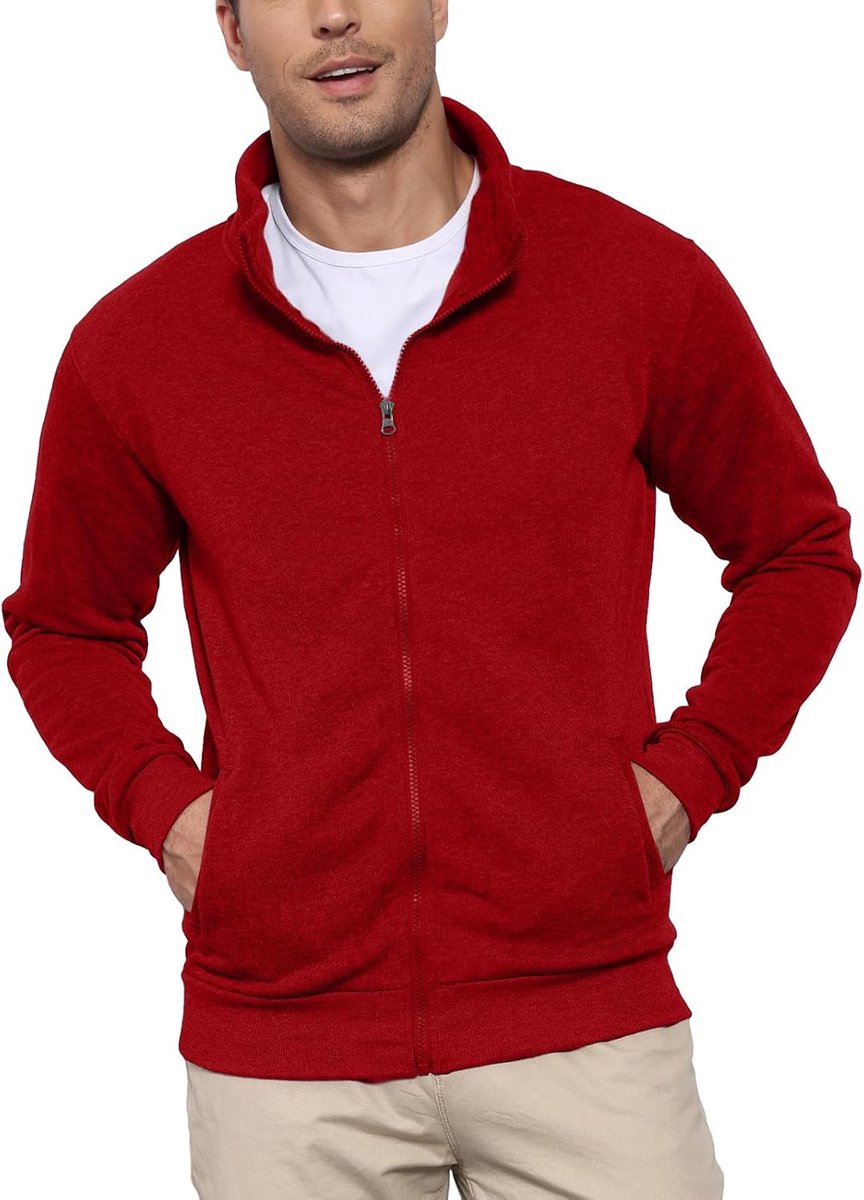 Sweatshirts Volledige Rits Trui Effen Rits Hoodies Lichtgewicht Jas Hoody M-3XL
