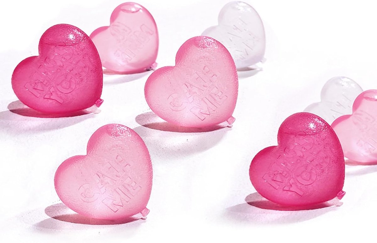Herbruikbare Ijsblokjes Love Ice Hockey Plastic Gekoelde Lade Koeling Love Ice Cubes Huishoudelijke Ijsbak Zuiver Water voor Cartoon Gekoeld 15 Pack Ijstang