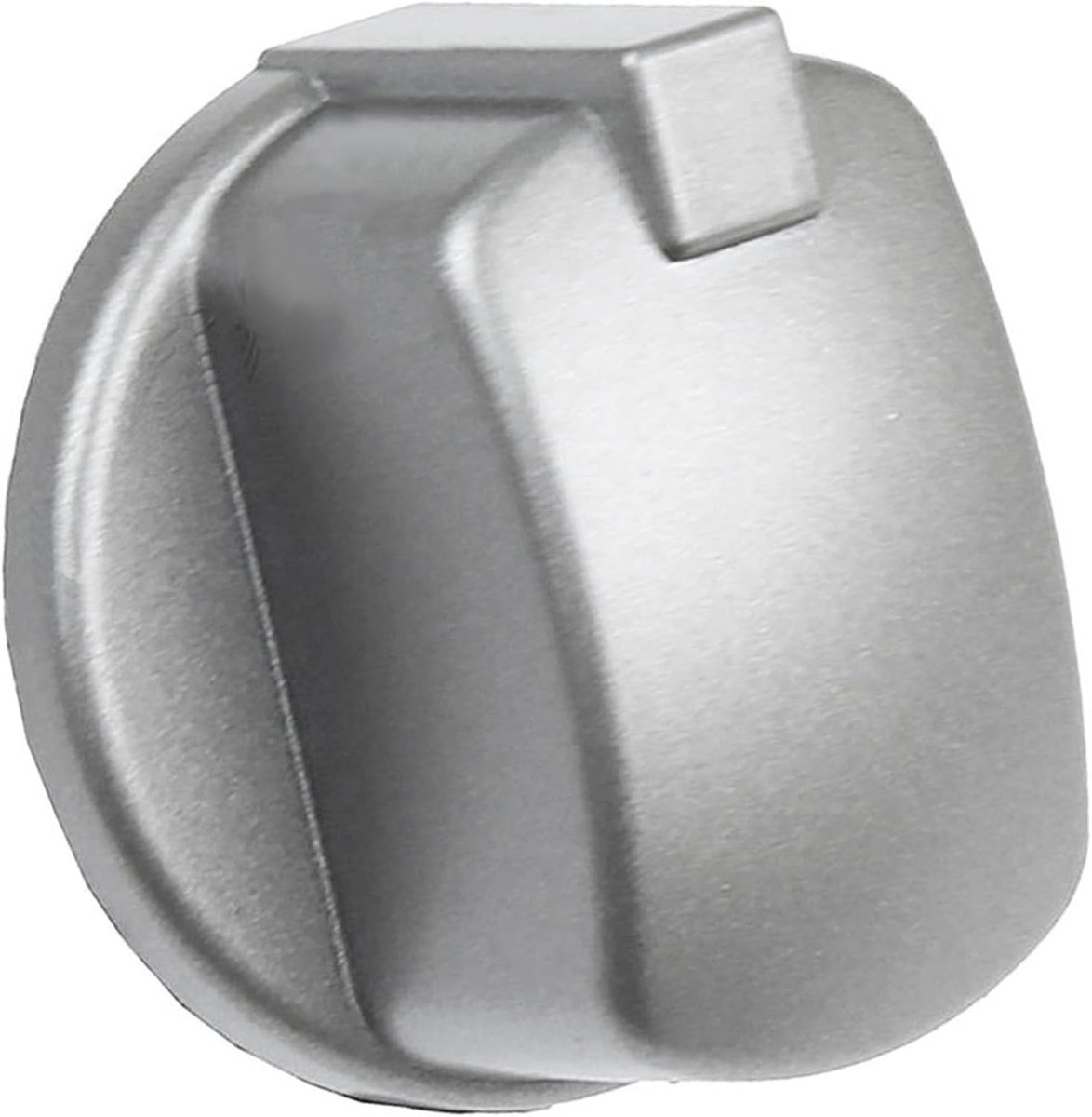 Knop Schakelknop compatibel met Indesit Fornuis Oven (Pack van 2, Zilver/INOX)