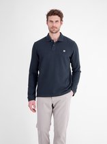 LERROS Sportieve polo met lange mouwen van puur katoen , Maat: XXXL , Kleur: CLASSIC NAVY , 100% katoen