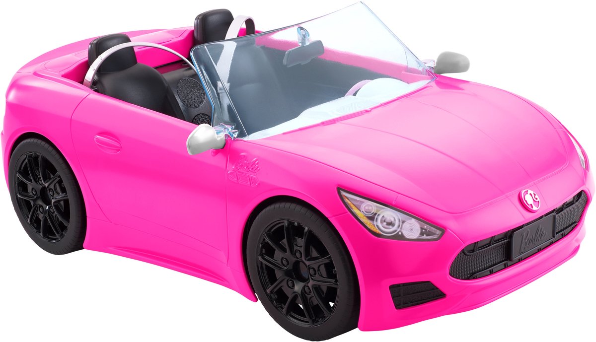 Bol.com Barbie Glam Cabrio Auto - Poppenvoertuig aanbieding