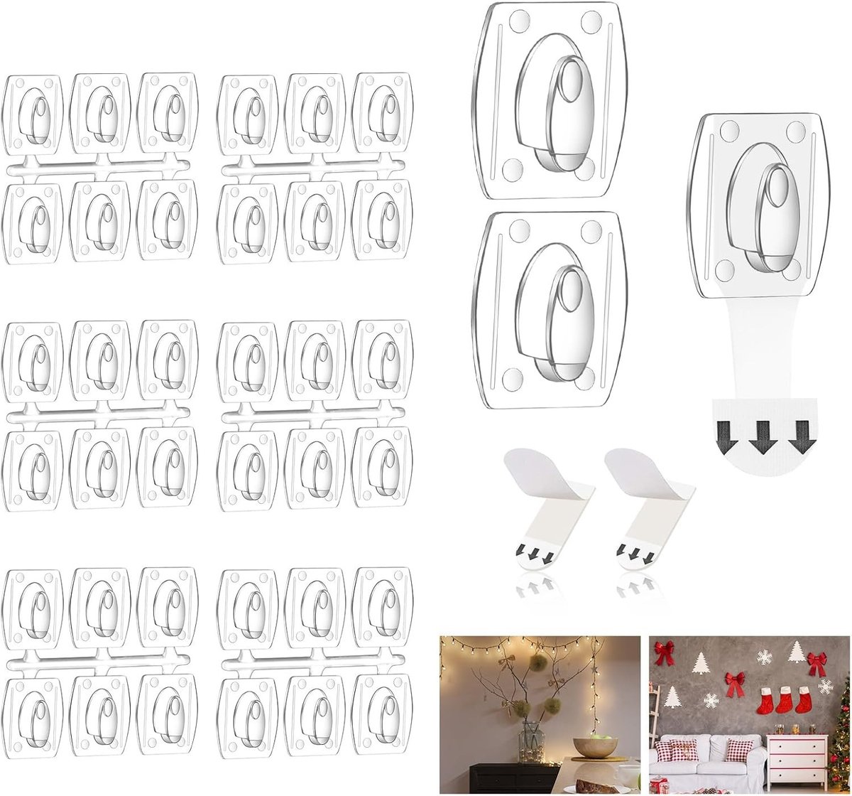 Set van 6 Grote Decoratieclips en 36 Transparante Clips voor Creatieve Verlichting en Decoratie