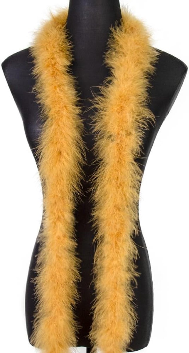 2 Yards 20g Camel Pluizige Marabou Veer Boa voor DIY Craft Naaien Trim Thuis Bruiloft Party Kerst Decoratie