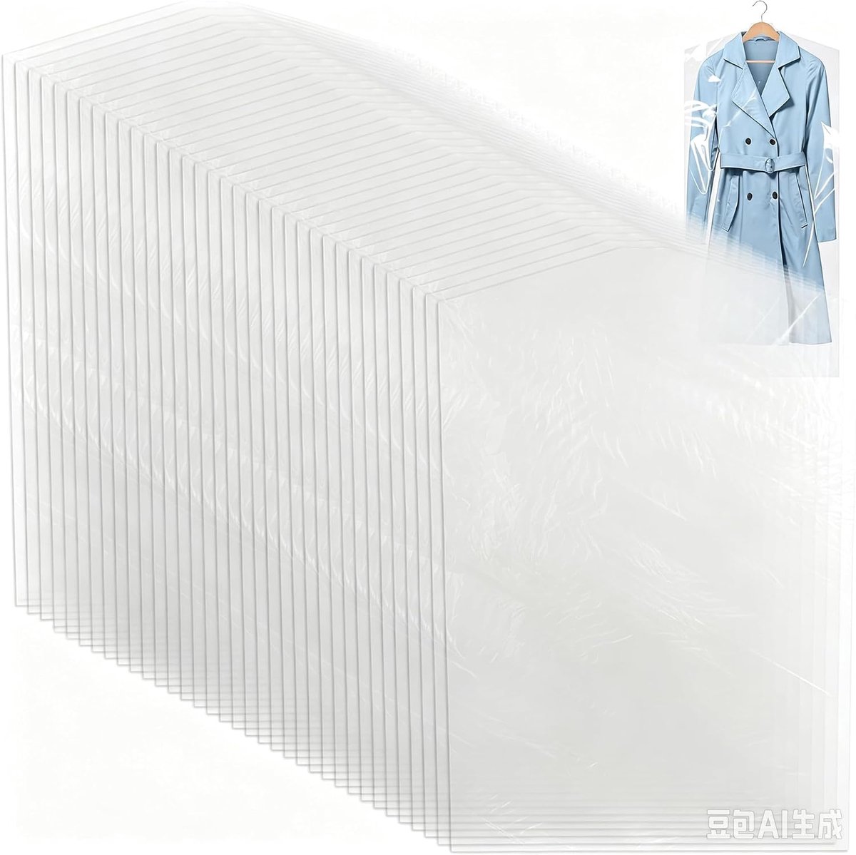 Kledinghoezen Lang 120cm, Kledingzakken voor Pakken en Jurken, Stofhulzen voor Mantels en Jasjes