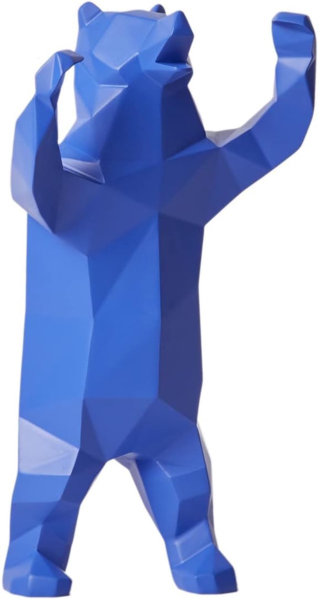 Sculptuur Standbeeld Moderne Kunst Beeldje Home Decor Tafel Middenstuk Ambachten Polyresin Blauw Geschenken 31cm