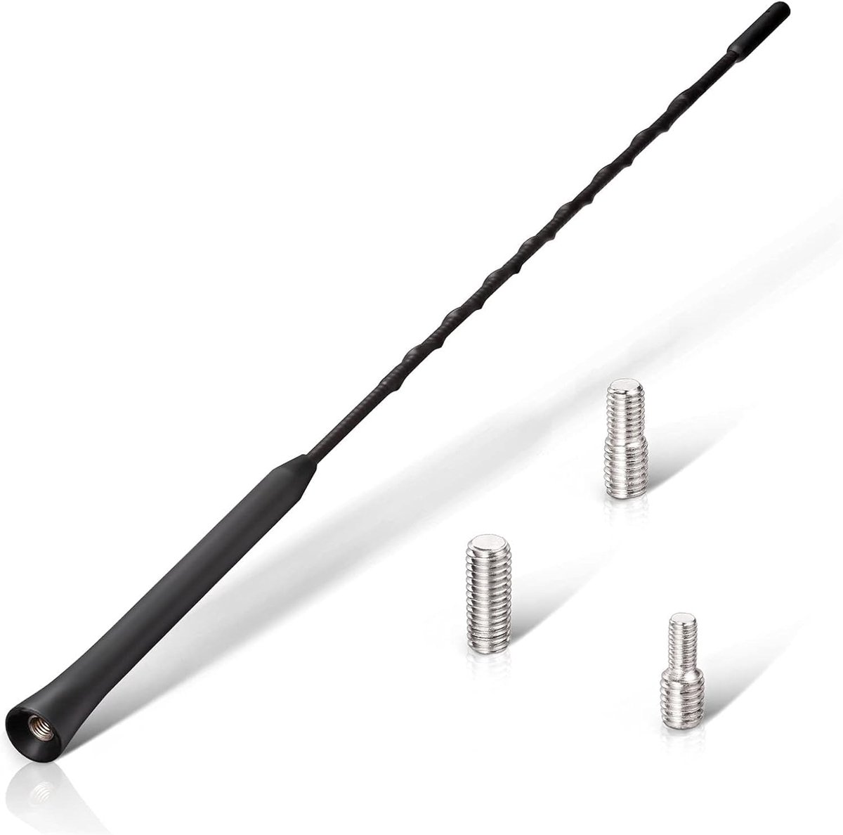 1 x dakantenne voor auto, compatibel met FM- en DAB-radio's, voor optimale AM/FM-ontvangst (40 cm), met super compatibiliteit M4, M5 en M6
