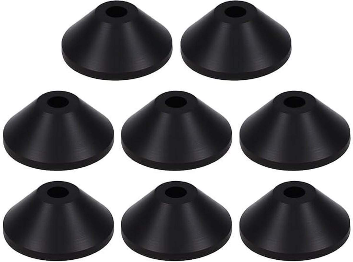 8 stuks toiletzitting fittingen, M8 Rubber Washers Non-Slip Toilet Seat Tightening Tool Toilet Scharnier Fitting Vervanging Conical Washers Fixing Kit