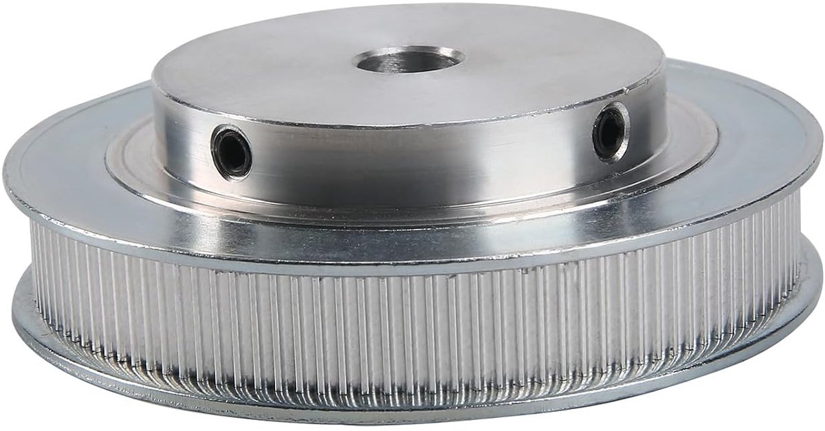 1-pack GT2 120T Riemschijf Synchronisatietandwiel 2GT Tandwielstuk 120 tanden voor 3D-printer CNC-machine 10mm breed Riemgebruik (voor 9mm of 10mm Riemgebruik, 10mm boring)