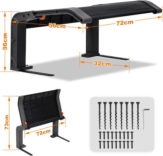 Garage voor robotmaaier, 72 x 56 x 36 cm, zwart — afbeelding 5