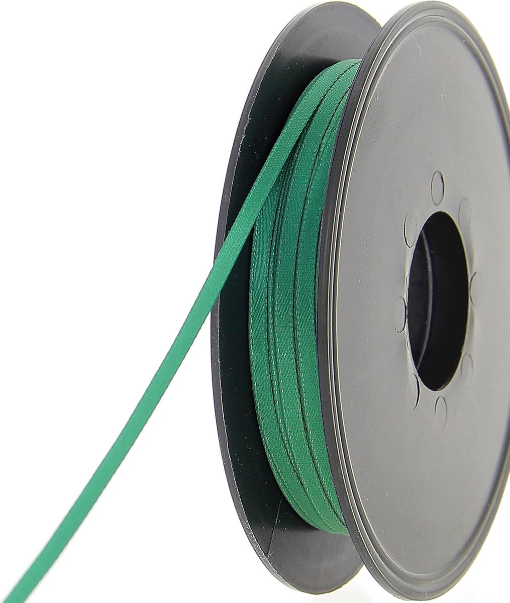Lint - 100% polyester dubbelzijdig satijnen lint voor bruiloften, cadeauverpakking, bloemstukken, handwerk, taarten, strikken, versieringen, 3 mm x 50 m