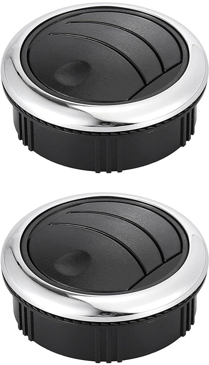 2 stuks Universele Knop Airconditioner Ventilatieopeningen Airconditioner Uitlaat Sluiterknop Geschikt Voor Bus Boot Jacht 87mm 75mm