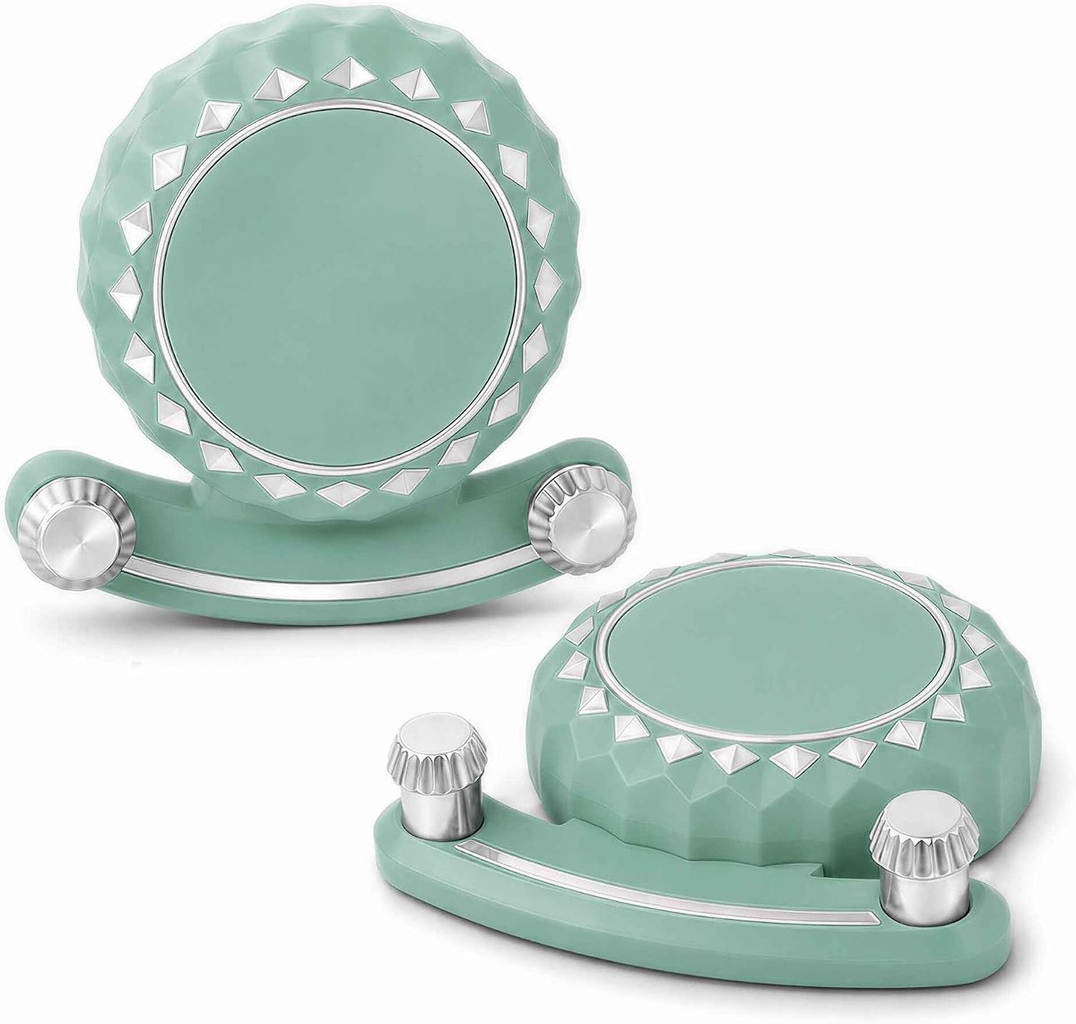 2 Stuks Zelfklevende Magnetische Haken, Organizer Zonder Boren, Groen