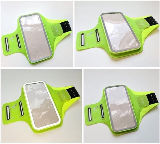 Cover Chinlon-Lycra Ultra-dunne Armband Sport Wandelen Fitness Fietsen Gym voor HIKING A19 (2020) - Groen — afbeelding 2