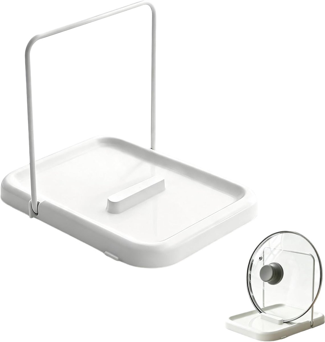 Dekselhouder Keuken, Multifunctioneel met Anti-slip, 19.5x15x16c