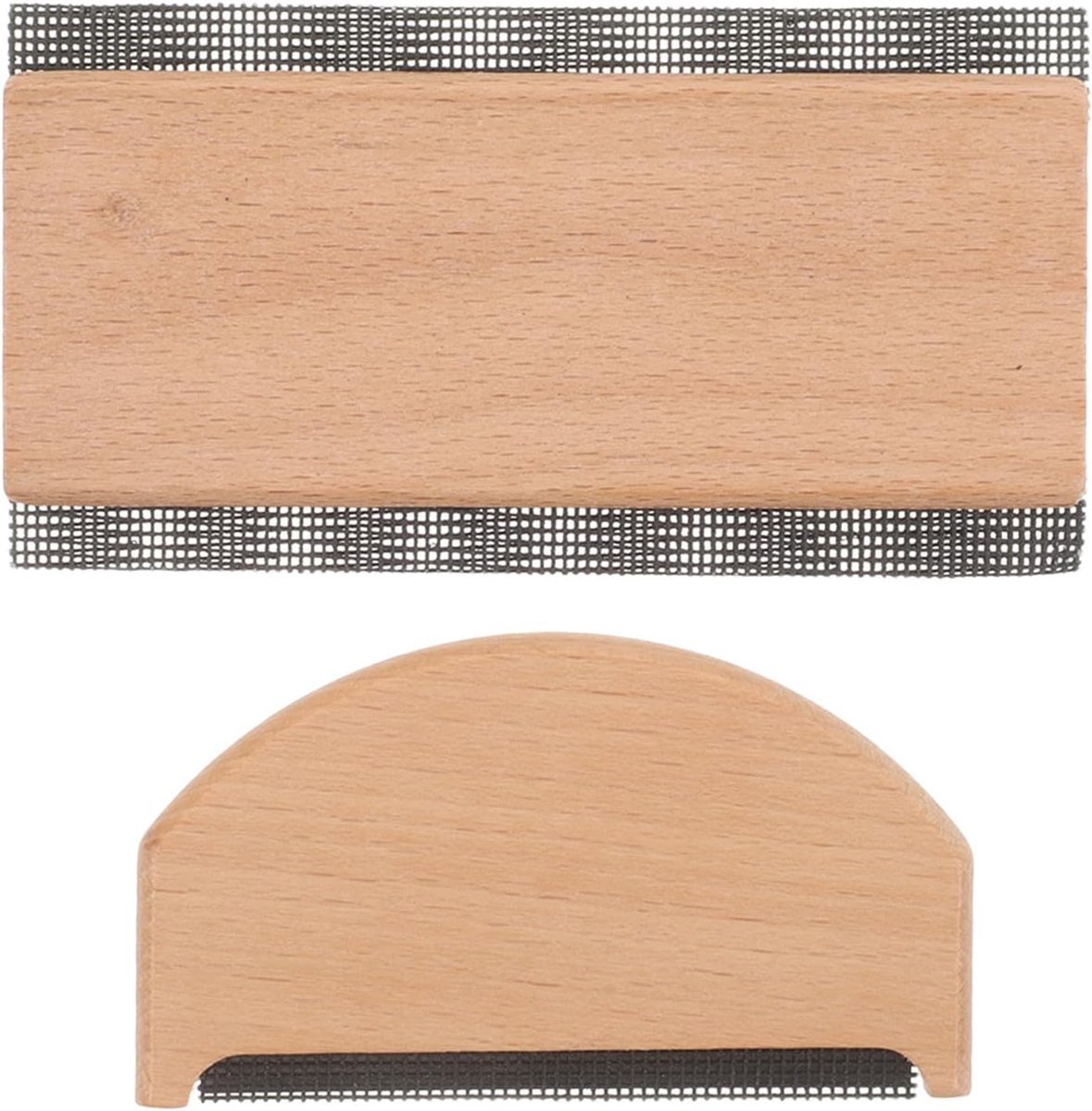 2 Stuks Beukenhout Pillingkam voor Trui Verzorging Dubbelzijdige Textiel Fuzz Remover voor Kasjmier Fleece Efficiënte Handmatige Lintverwijderaar voor Kleding Onderweg Thuis