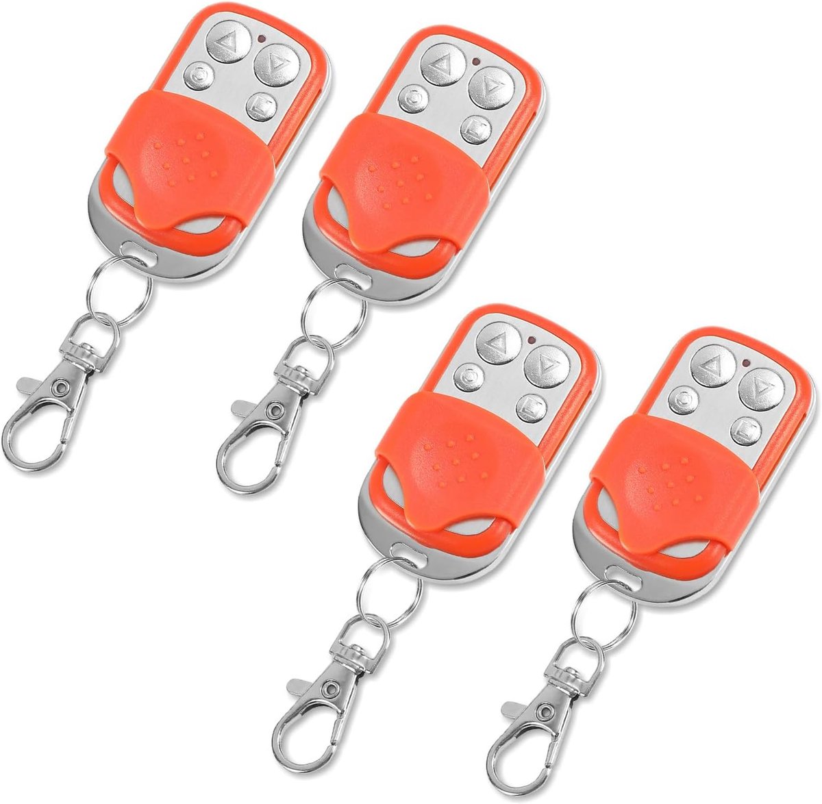 Afstandsbediening, set van 4, 4 toetsfuncties voor garagedeuren/poorten, 433 MHz afstandsbediening voor schuifpoortaandrijving, poortopener