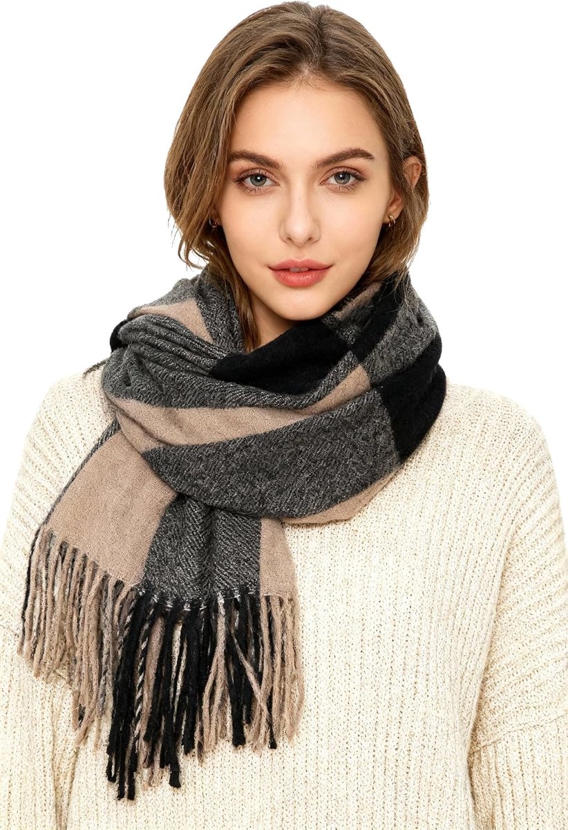 kasjmier winter halsdoek Stole Elegante warme en zachte sjaal lang 200 cm x 70 cm