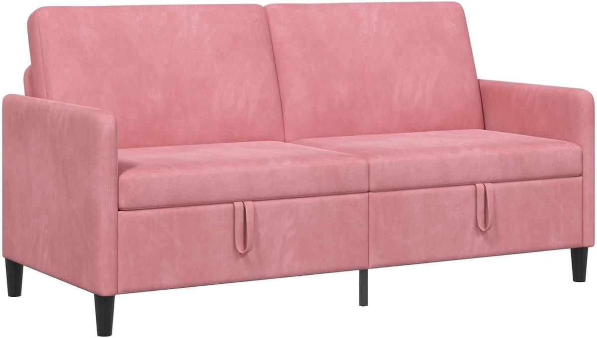 Sofa met opbergruimte, roze, 172 x 78 x 87 cm, polyester