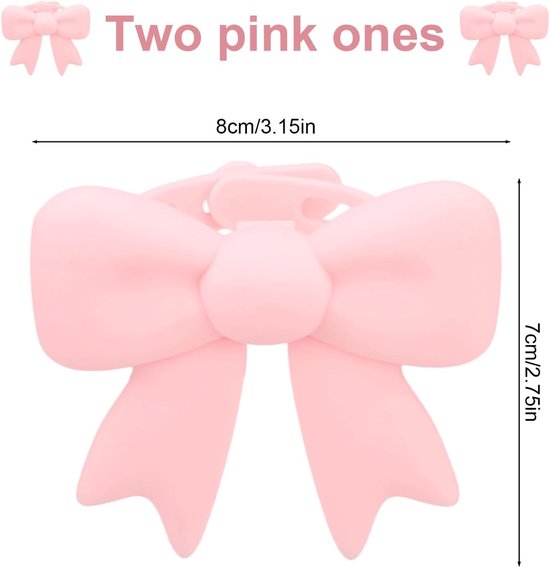 2 Stuks Roze Strikversieringen Hoofdtelefoonaccessoires, Siliconen 3D Kokette Hoofdtelefoonbevestigingsaccessoires Schattige Oortelefoonversieringen voor Vrouwen — afbeelding 2