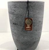 Causeway Bay Babinda bloempot cement light high round (Anth) Ø 20 cm