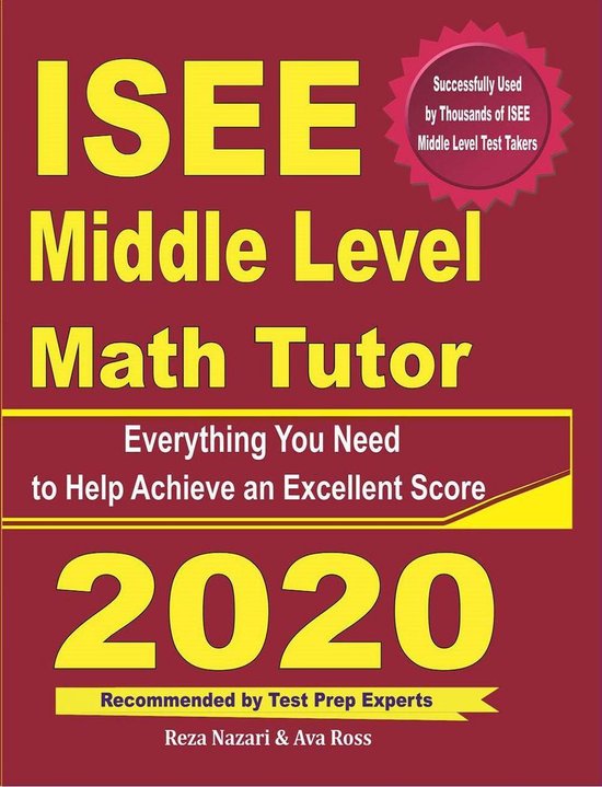 ISEE Middle Level Math Tutor - cover