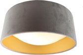 Olucia Dewy - Plafondlamp - Goud/Grijs - E27