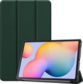 Samsung Galaxy Tab S6 Lite Hoes Book Case Hoesje Cover - Donker Groen