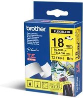 BROTHER P-Touch TZE-FX641 black on yellow 18mm