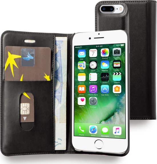 Gehoorzaamheid Elementair Extra Azuri wallet tasje - zwart - voor iPhone 7 Plus / 8 Plus | bol.com