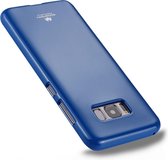 GOOSPERY JELLY CASE voor Galaxy S8 TPU Glitterpoeder Valbestendig Beschermende Cover Case (Donkerblauw)