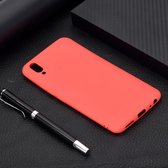 Voor Vivo V11 Candy Color TPU Case (rood)