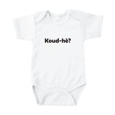 Go Mama® Baby Cadeau - Zwangerschap aankondiging - Baby Pyjama - Rompertjes Baby met Tekst - Babyshower - Koud he? - Rompertje 50/56
