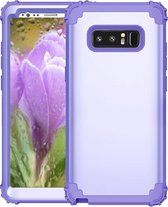 Voor Galaxy Note 8 siliconen + pc valbestendige combinatie beschermhoes (paars)