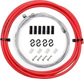 7 in 1 paddestoelkop PVC remkabel buisset voor racefiets (rood)