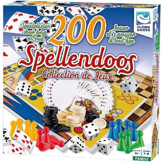 Afbeelding van het spel Clown Games Spellendoos 200-delig NL/FR