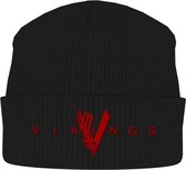 Vikings Beanie muts Logo Zwart