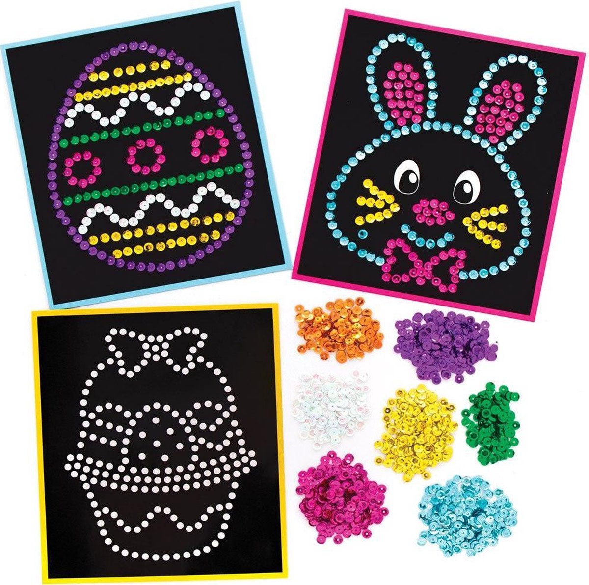 Baker Ross Pasen Afbeeldingen met Pailletten Knutselspullen voor