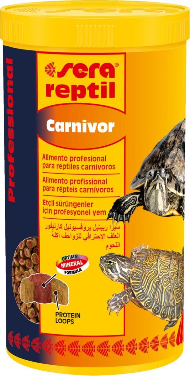 Sera reptil Carnivor - 330gr - Schildpaddenvoer Carnivoor