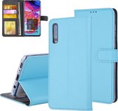 Blauw Book Case voor Samsung Galaxy A70 - Pasjeshouder - Magneetsluiting (A705F)