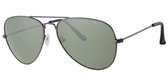 Grijze piloten  zonnebril | Heren/unisex | groene lens