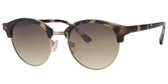 Beige clubmaster  zonnebril | Dames/unisex | zilverkleurige lens