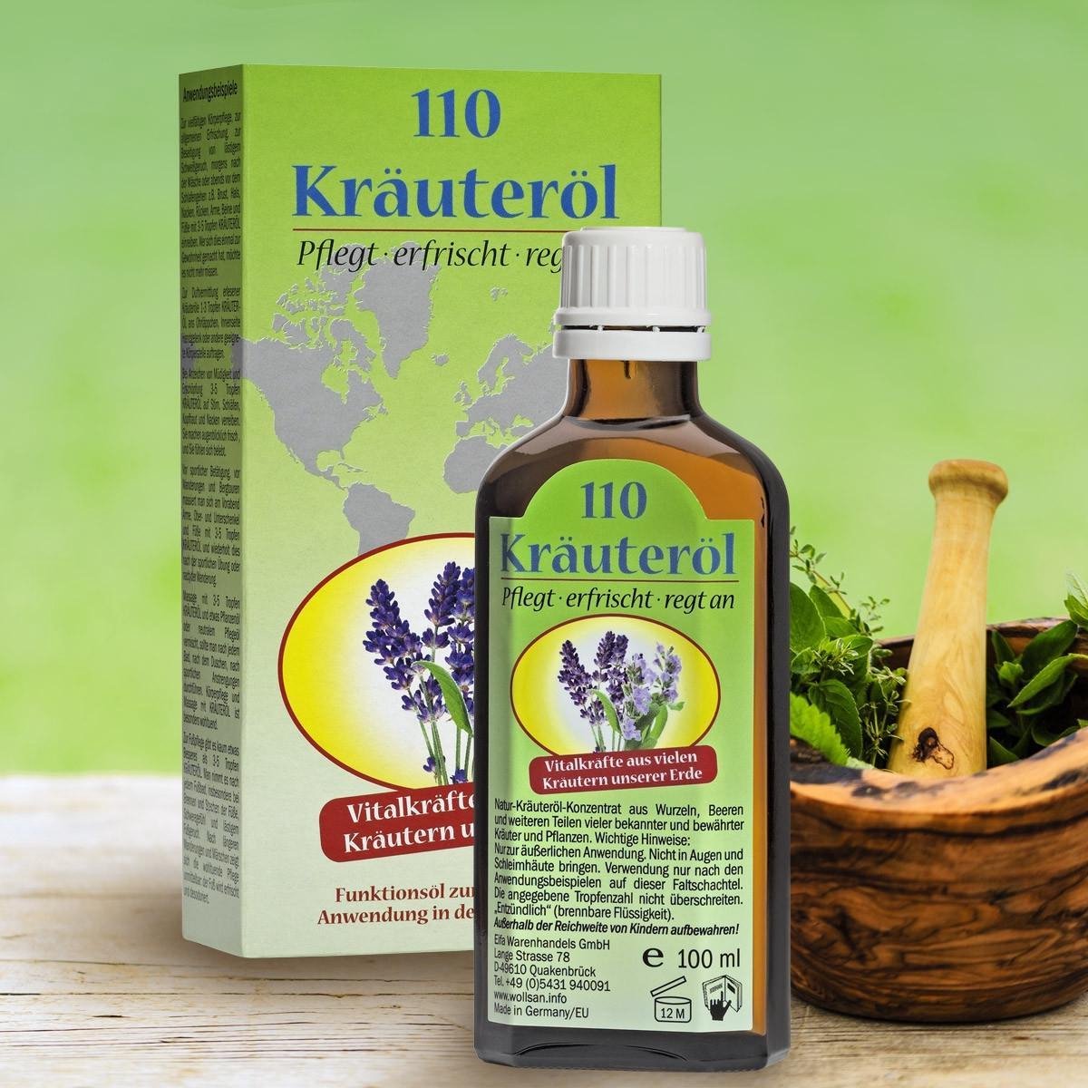110 Kruidenolie Kruidenplanten Kräuteröl olie 100ML Massage Olie