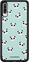 Samsung A70 hoesje - Panda print | Samsung Galaxy A70 case | Hardcase backcover zwart