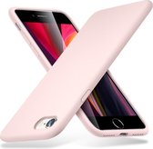 ESR Yippee Color siliconen hoesje voor iPhone 7, iPhone 8 en iPhone SE 2020 SE 2022 - roze