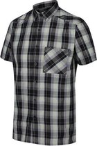 Regatta - Men's Kalambo V Short Sleeved Checked Shirt - Outdoorshirt - Mannen - Maat L - Zwart