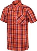 Regatta - Men's Kalambo V Short Sleeved Checked Shirt - Outdoorshirt - Mannen - Maat XXL - Rood